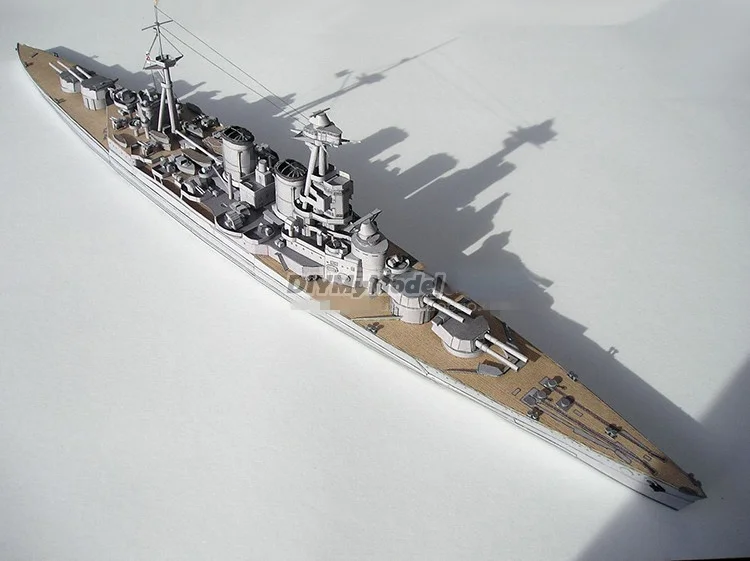 DIYMyModeI-rompecabezas de juguete hecho a mano, modelo de papel artesanal, HMS, a escala 1:400-1