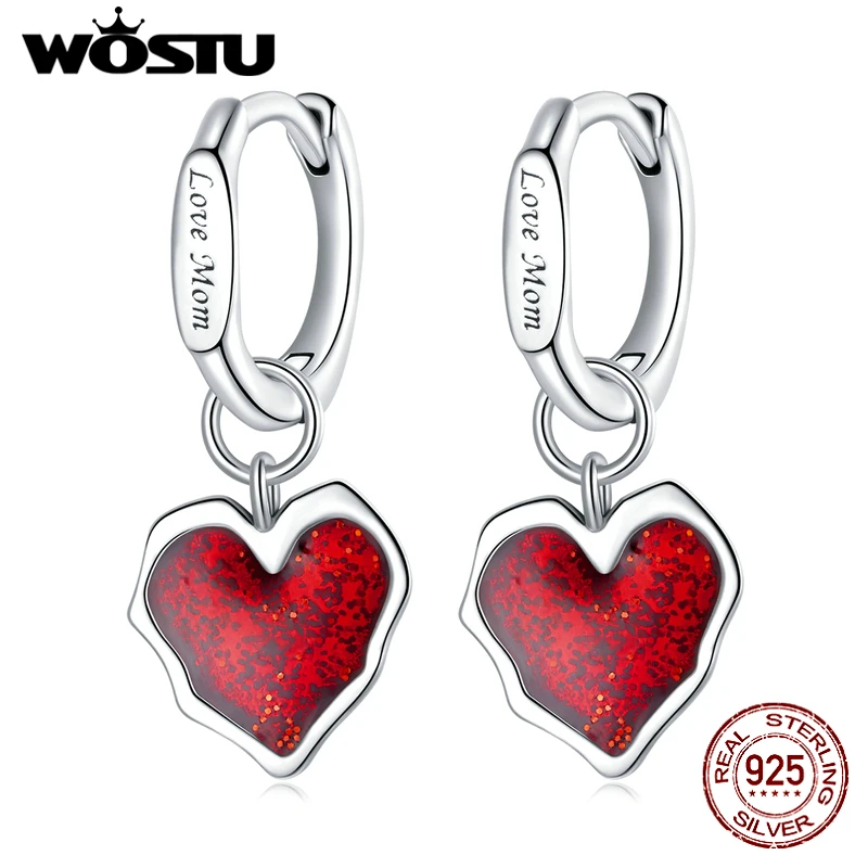 

Серьги-подвески женские из серебра 100% пробы, красные, 925 пробы