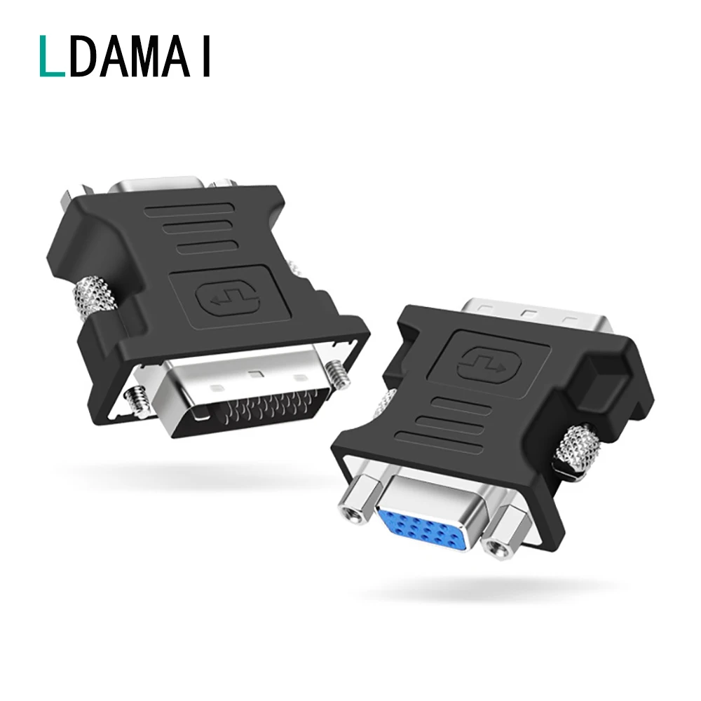 

DVI VGA Adapter DVI-I 24+5 Male to VGA Female Cable Connector Extender 1080P For PC Laptop HDTV Projector DVI to VGA Converter