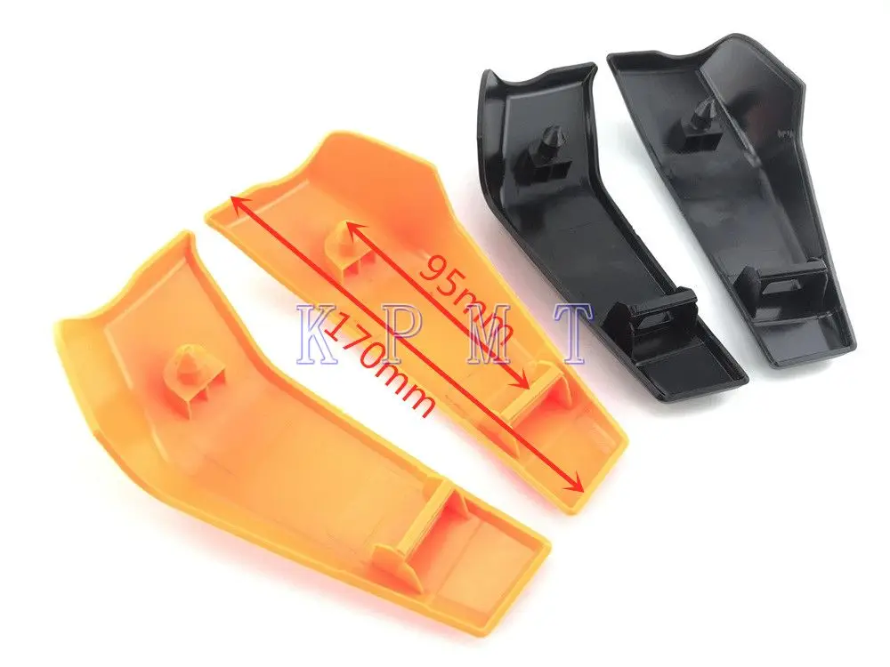 Черная пластиковая боковая крышка радиатора мотоцикла Защитная пленка для KTM DUKE