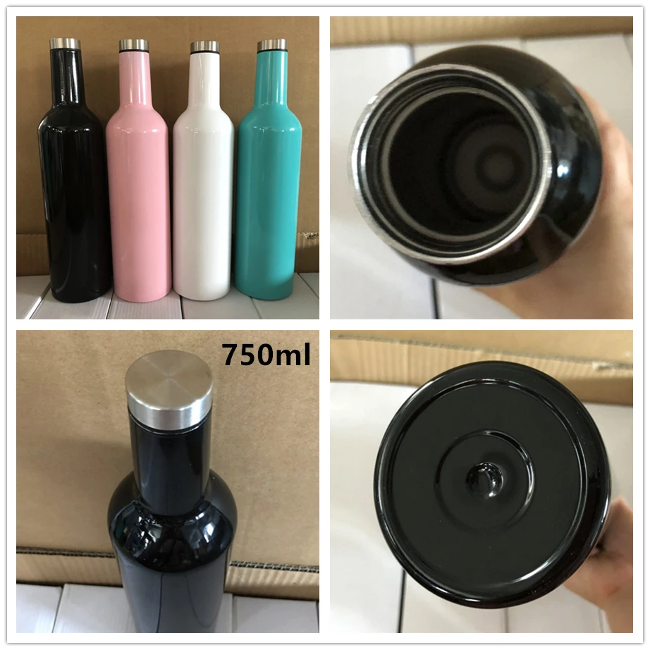 Винная бутылка 100 шт./лот 17 унций 25 фляжка для воды стеклянная кружка из