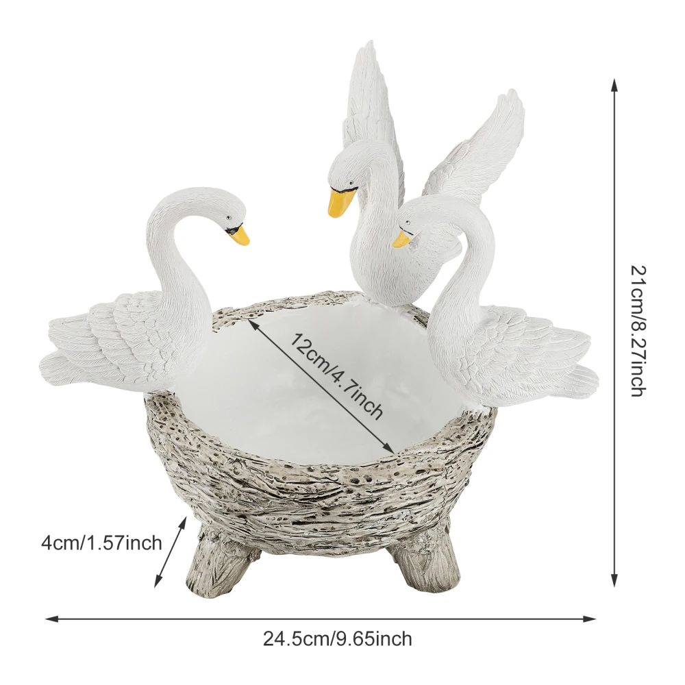 Садовый цветочный горшок лебедь ландшафт камень украшение для интерьера садовый