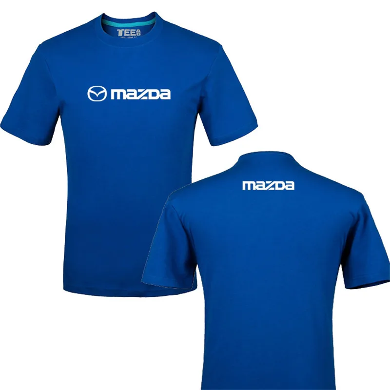 

Новые брендовые футболки с забавным логотипом Mazda, 100% хлопковая Футболка с принтом, летняя повседневная футболка унисекс, футболки J
