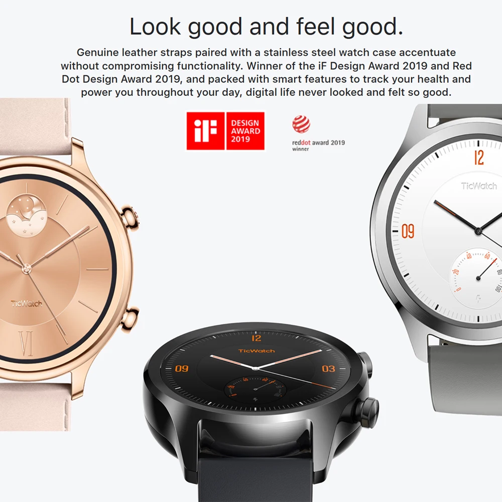 Xiaomi Ticwatch C2 Smartwatch одежда OS от Google Встроенный gps монитор сердечного ритма фитнес-трекер Google Pay умные часы для мужчин и женщин
