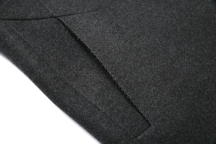 

Mens Stand Collar Long Sleeve Blend Coat Winter Male Wool Coat Gray Woolen Jacket Oversize Thick Warm Casual Overcoat Men XXXL
