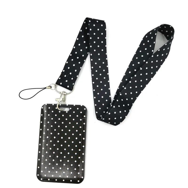 

Wave Point Black Cell Phone Neck Strap Lanyard For Key Chains USB ID Card Badge Holder Hanging Rope Mobile Phone Accessories