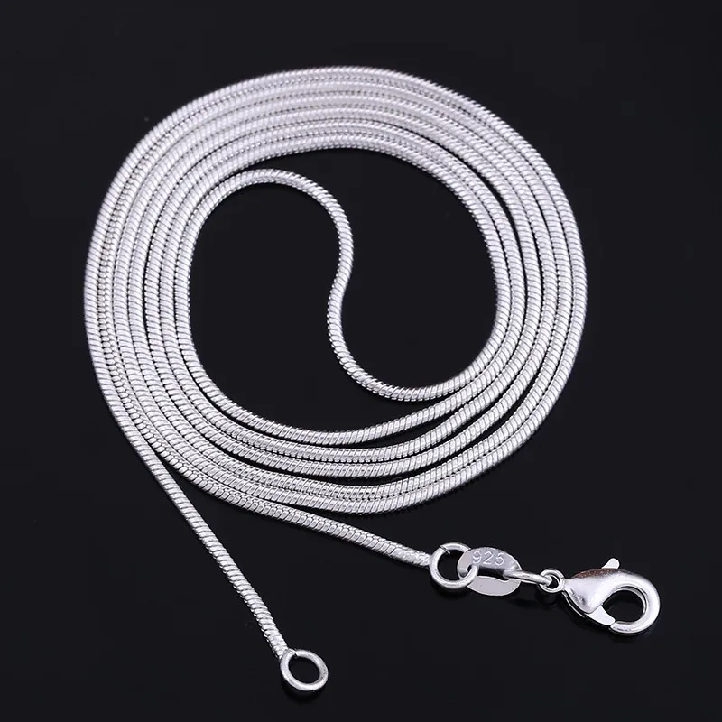 

16-30Inch Snake Necklace Women Men Chain Clavicle Necklaces Unisex Fashion Jewelry