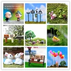 Миниатюрная фигурка для сказочного сада, аквариума, бонсай в горшке, мини-воздушный шар, кролик, птица, черепаха