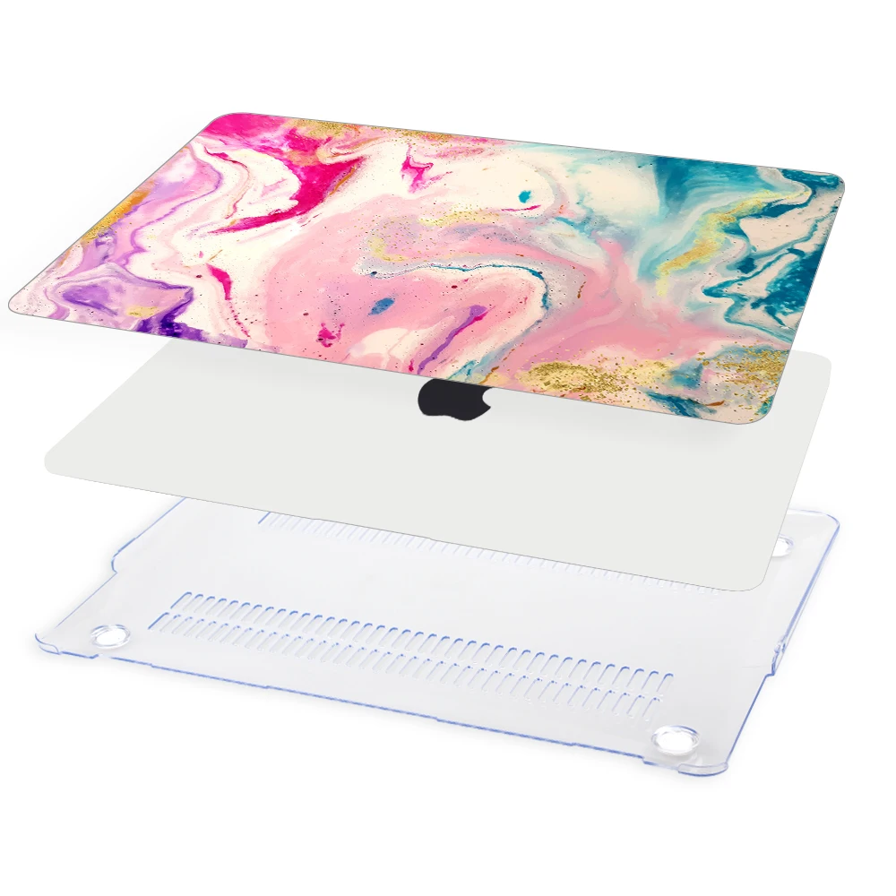 Чехол для ноутбука с акварельным абстрактным рисунком океана Apple MacBook Pro retina Air 12 13