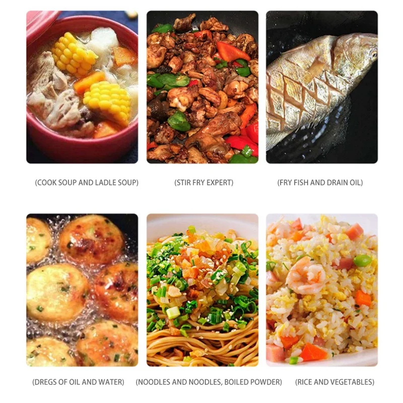 

Stainless Steel Retro Spatula with Wooden Handle Thickened Cooking Spoon Colander Cooking Spatula Kitchen Tools, 7PCS