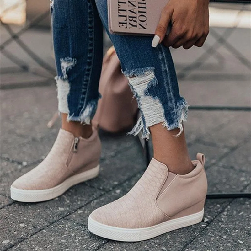 Женские кроссовки женская обувь из вулканизированной кожи повседневная без