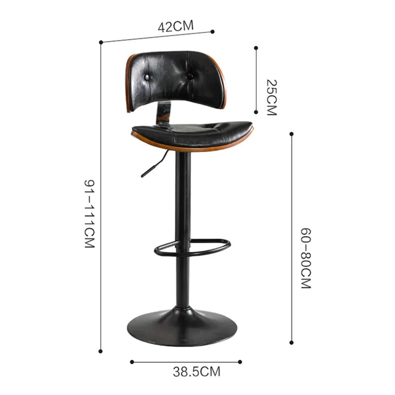 

Modern simple bar chair Nordic style lift chair household high stool bar rotating chair front desk high stool