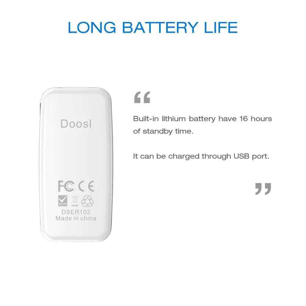 

Bluetooth ReceiverDoosl Bluetooth 4.0 Portable Wireless Music Receiver Audio Adapter for Audio Stereo Speaker and Car Kit