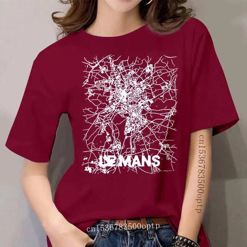 

women t-shirt Le women France Sarthe City Map tshirt Women t shirt
