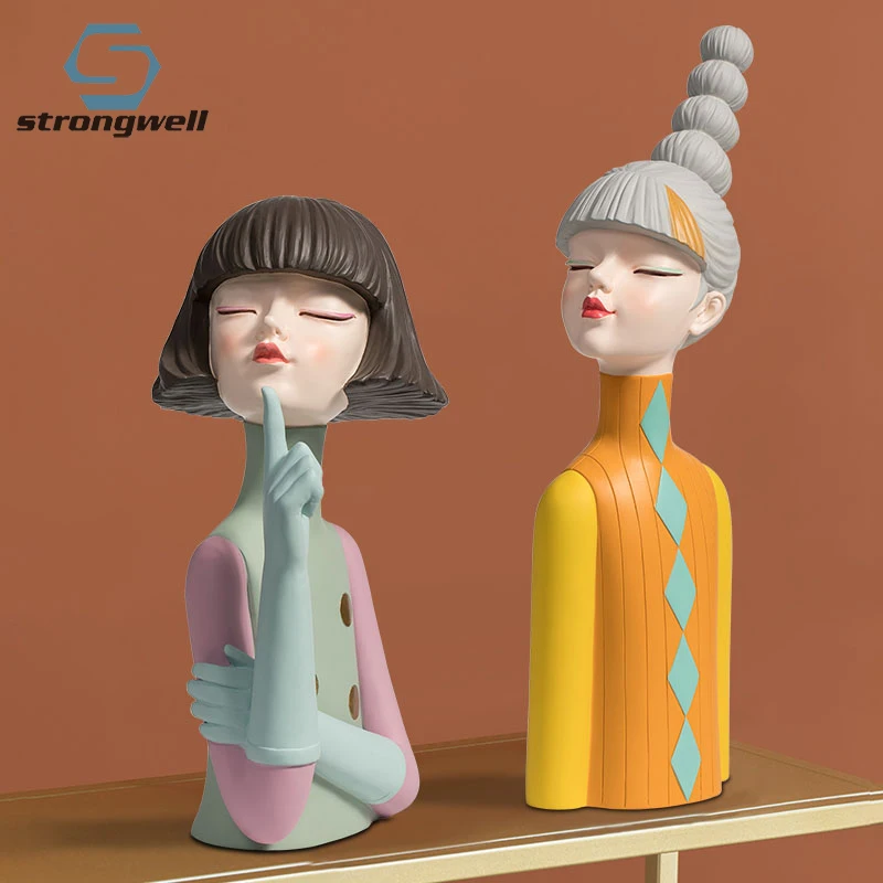 

Strongwell European Simplicity Sculpture Home Decor Key Storage Ornament Living Room TV Cabinet Decoration Housewarming Gifts