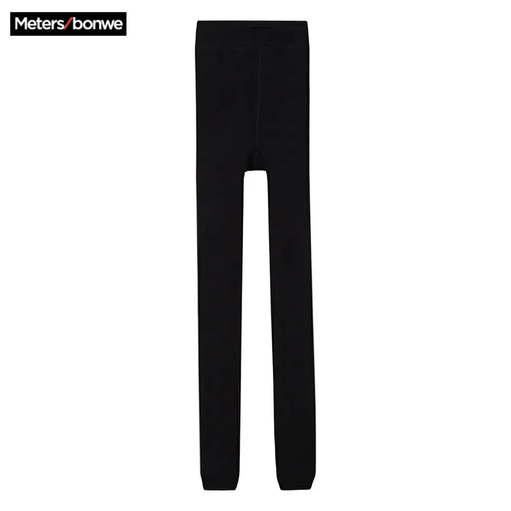 Metersbonwe теплые женские бархатные зимние кашемировые леггинсы с ногой однотонные