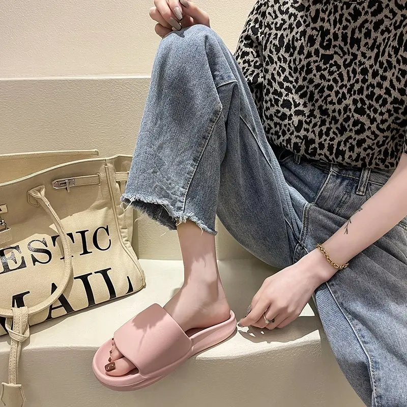 

2021 Universal Quick-drying Thickened Non-slip Sandals Thick Sole House Slippers Bathroom Footwear Summer Beach Sandal Slipper