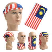 malaysian flag bandana headband malaysia national day neck gaiter outdoor enthusiasts face shield balaclava man ski mask