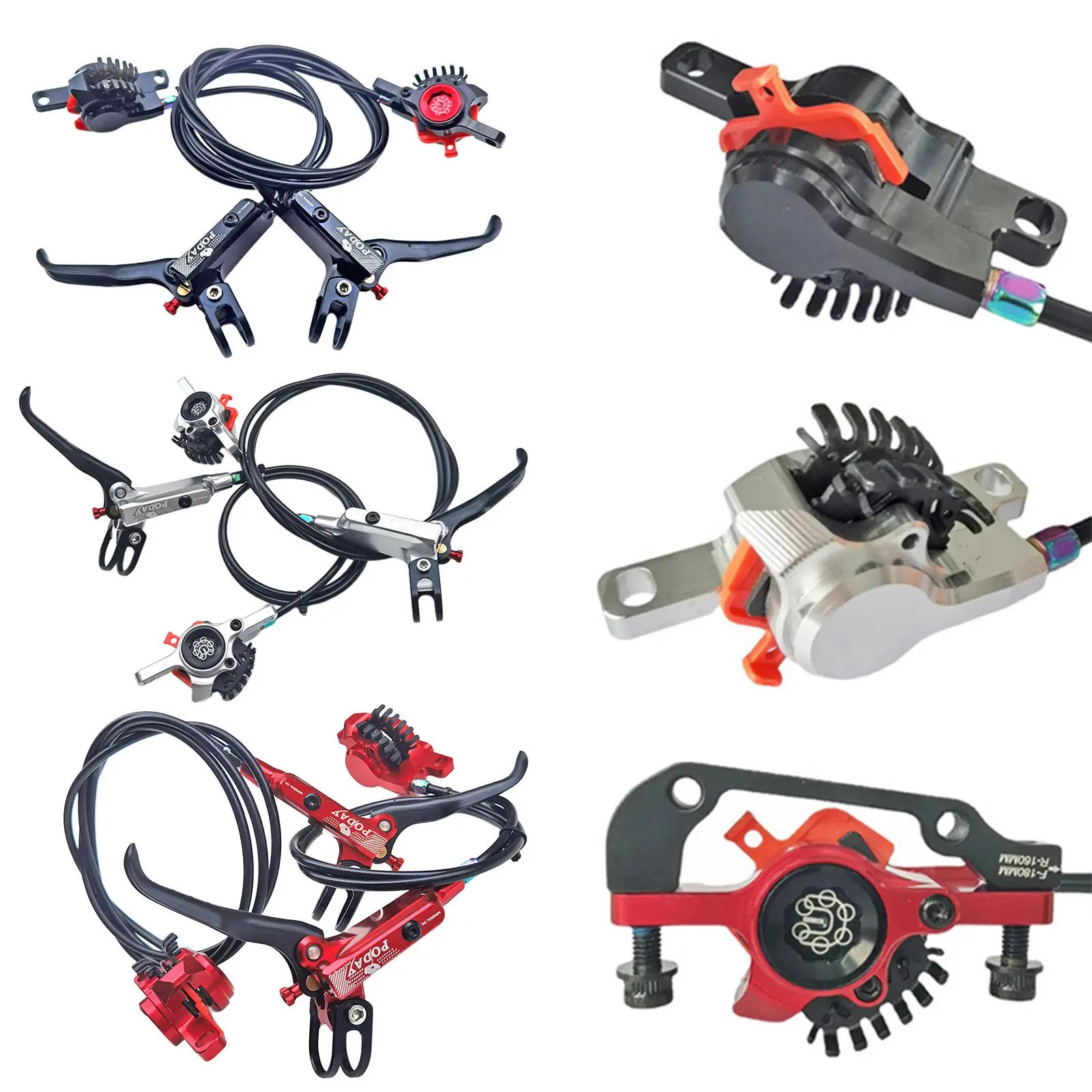 

Deluxe Mountain Bike Hydraulic Disc Brake Bicycle Calipers Kit Refit Parts