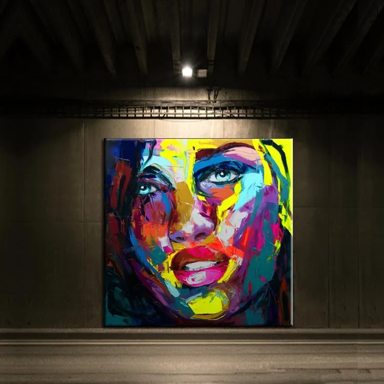 Картина Расписанная вручную картина маслом на лице франшиза нинелли Настенная