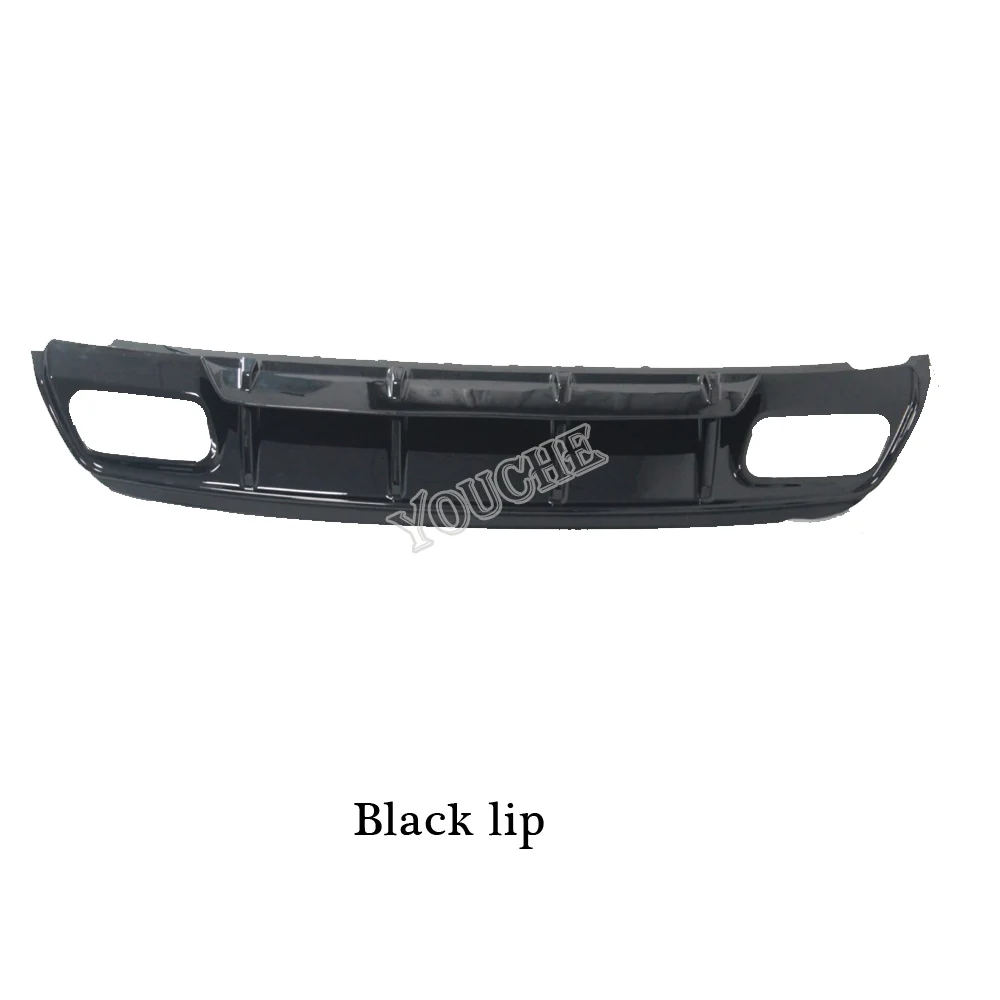 Black lip W176 диффузор A класс AMG ABS автомобильный Стайлинг задний бампер диффузор для Mercedes-Benz хэтчбек A160 A180 A200 A250 2013 - Цвет: Black lip
