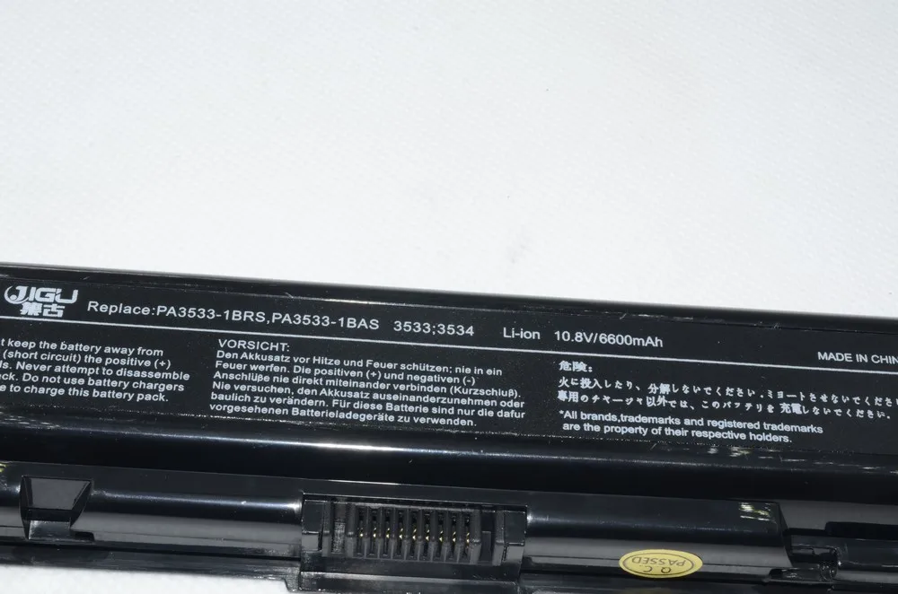 Jigu Аккумулятор для ноутбука Toshiba Satellite L300 L300D L305 L305D L500 L500D L505 L505D L550 L555 L555D PA3534U-1BRS PA3534U-1BAS