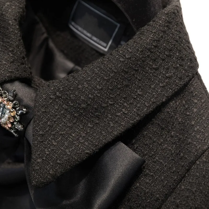 Элегантный облегающий комплект с длинным рукавом и юбкой офисный женский