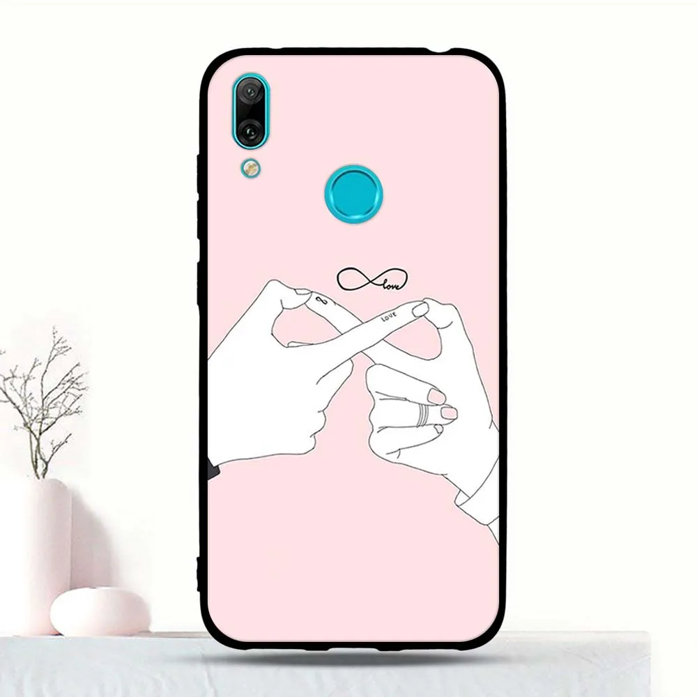 Для huawei Y7 Y7 Prime Y7 Pro чехол силиконовый для huawei Enjoy 9 мультяшный 3D принт Funda бампер чехол 6,2" чехол для телефона