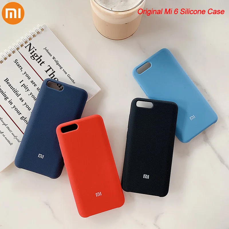 Оригинальный силиконовый чехол для XIAOMI MI 6 мягкий и шелковистый защитный детей MI6