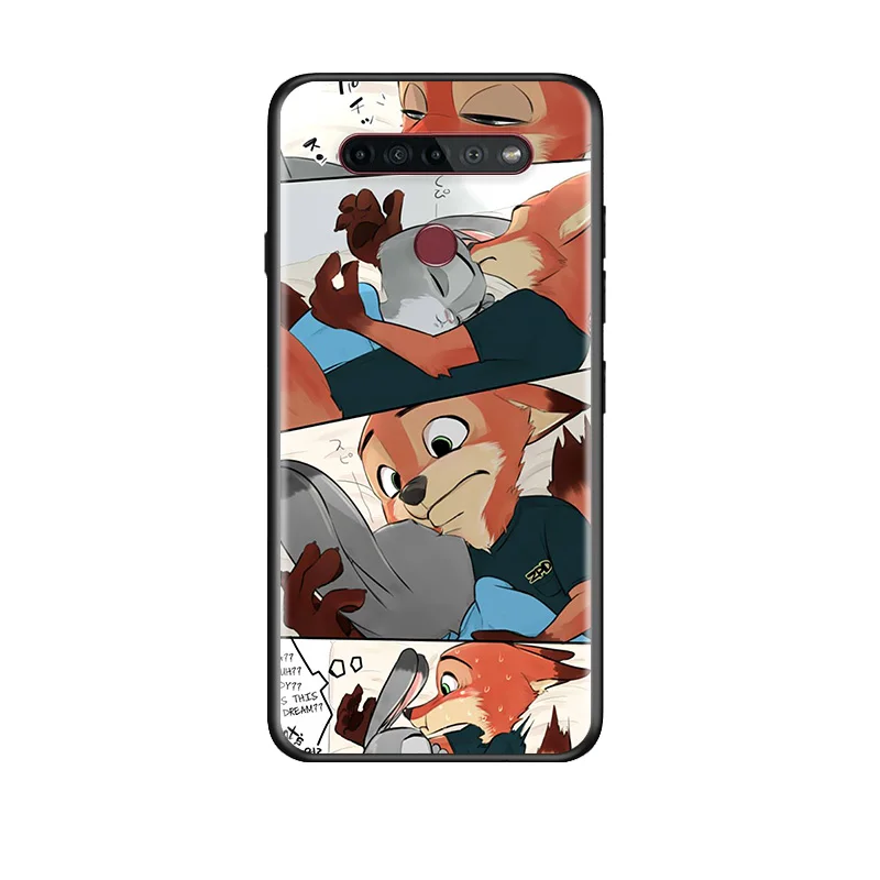 

Disney Cartoon Animation Zootopia Zootropolis For LG K92 K71 K62 K61 K52 K51S K50S K42 K41S K40S K31 K30 K22 Black Phone Case