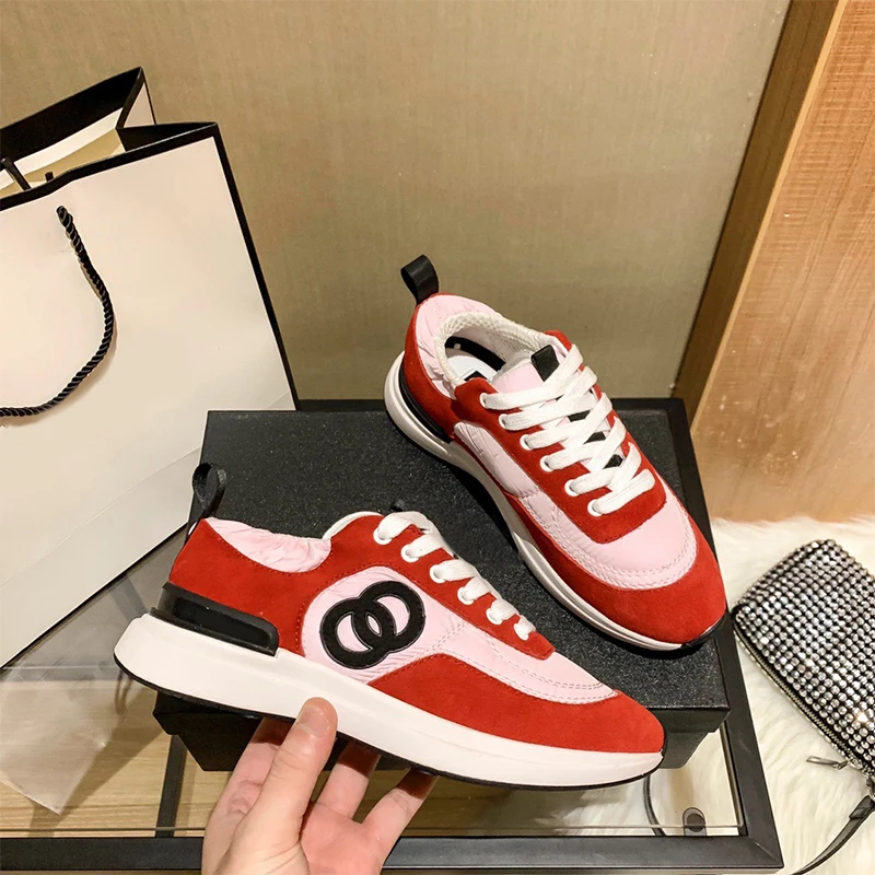 

2021 New Casual Retro Sneakers Women Sport Shoes Fashion Tennis Runnig Trainers Platform Vulcanized Shoes Luxury Brand Designers