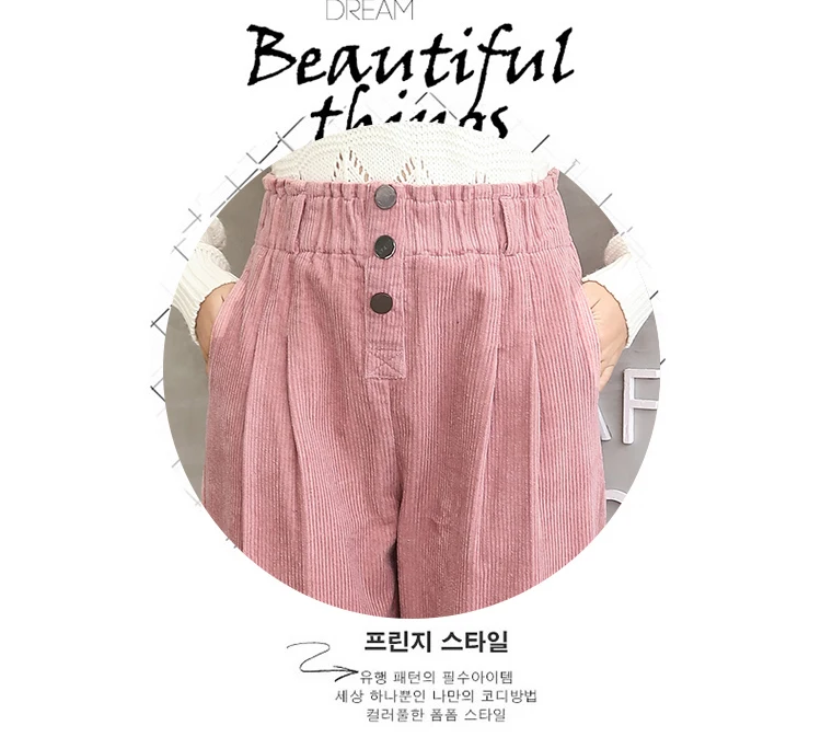Women Corduroy Pants Vintage Casual Warm Woman Corduroy Trousers Loose Harem Pant S-5XLPlus Size Autumn Winter New Fashion