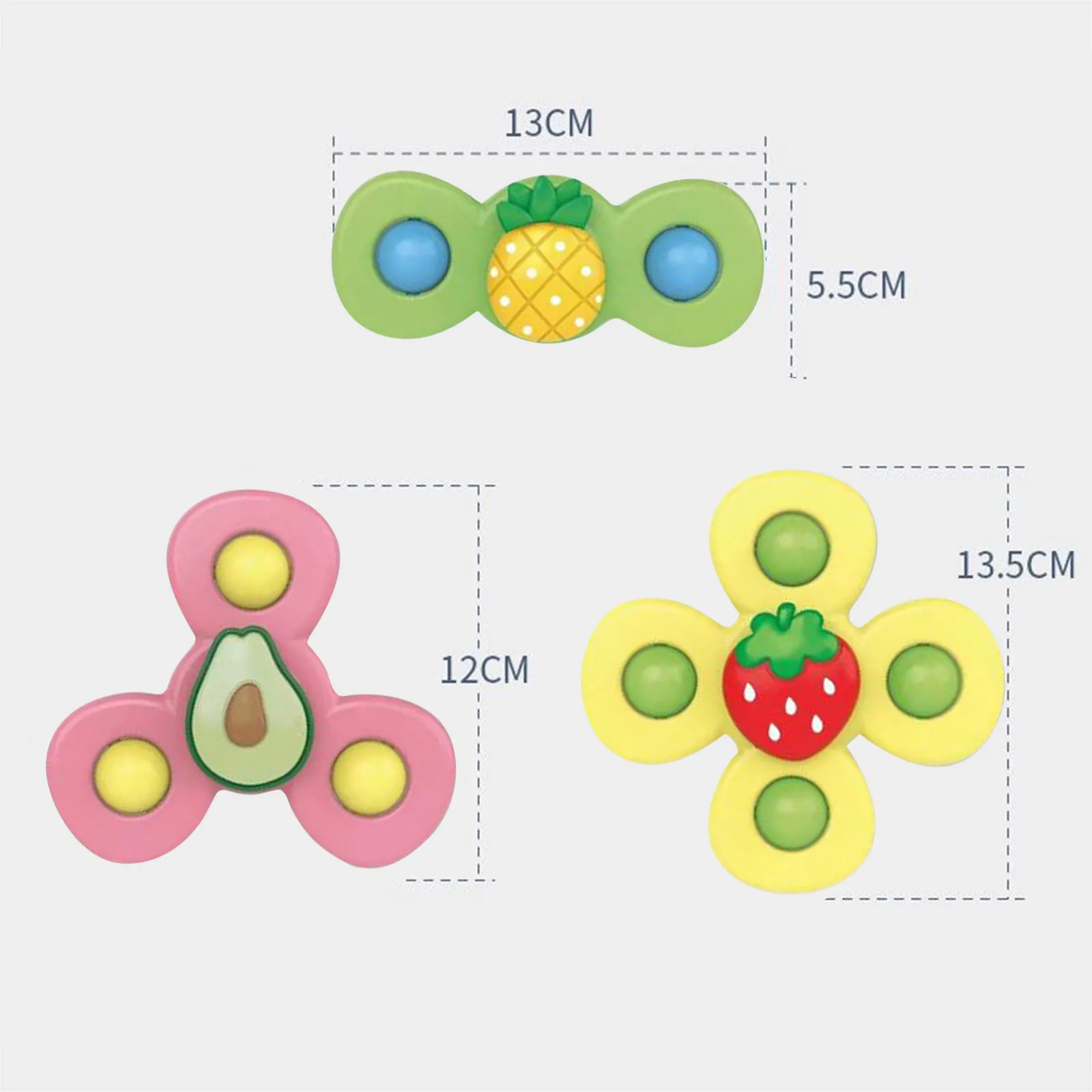 

Montessori Sucker Spinner Touch Sensory Toys Suction Cup Rotating Silicone Baby Infant Dining Chair Gyro Toy Newborn 0-12 Mont