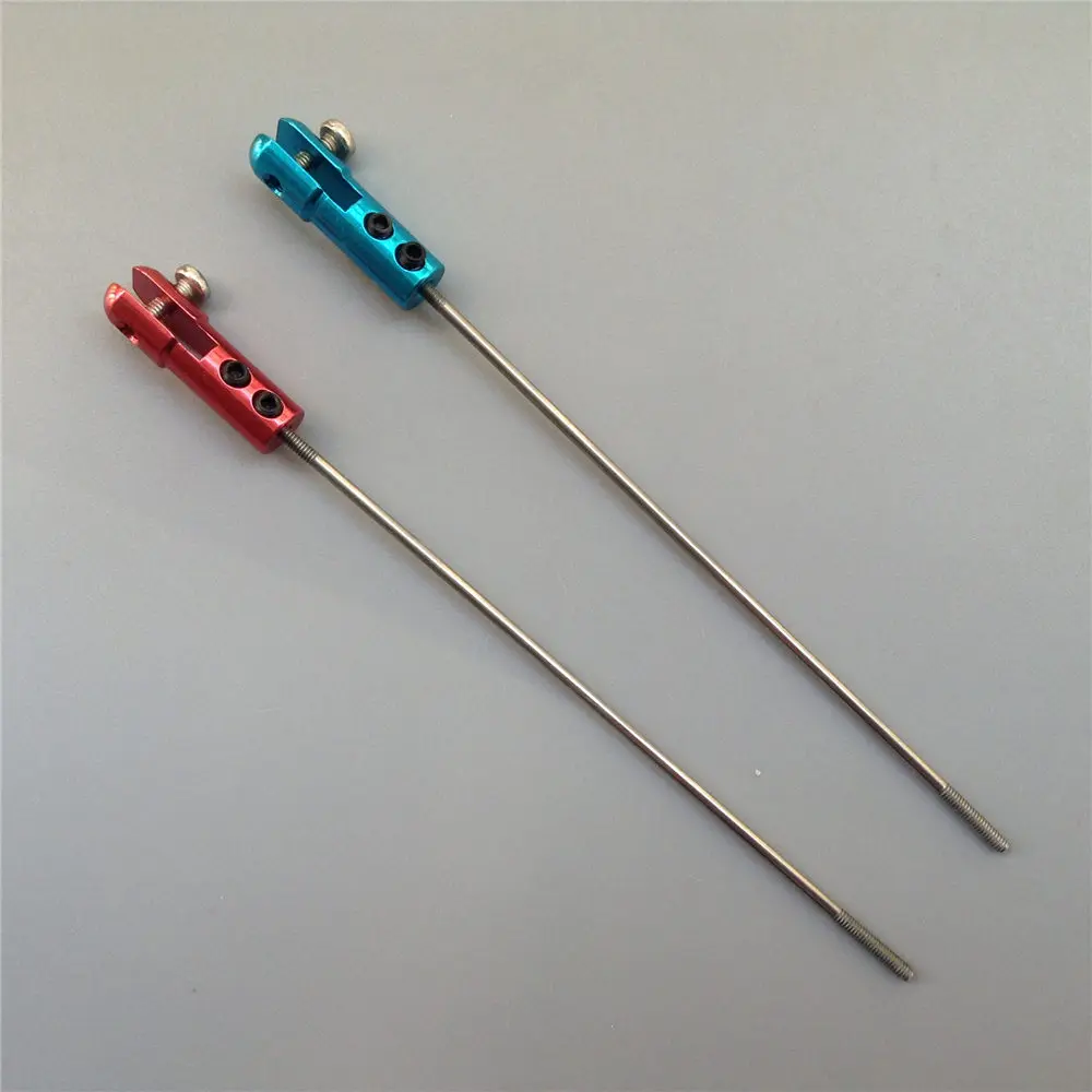 

2 шт., пружинный стержень из алюминиевого сплава, 2 мм, патрон 2 мм + 110/120/130/140/150/200/250 мм