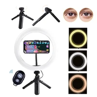 remote control adjustable table tripod 26cm selfie photography lighting phone ringlight photo led ring light lamp youtube live