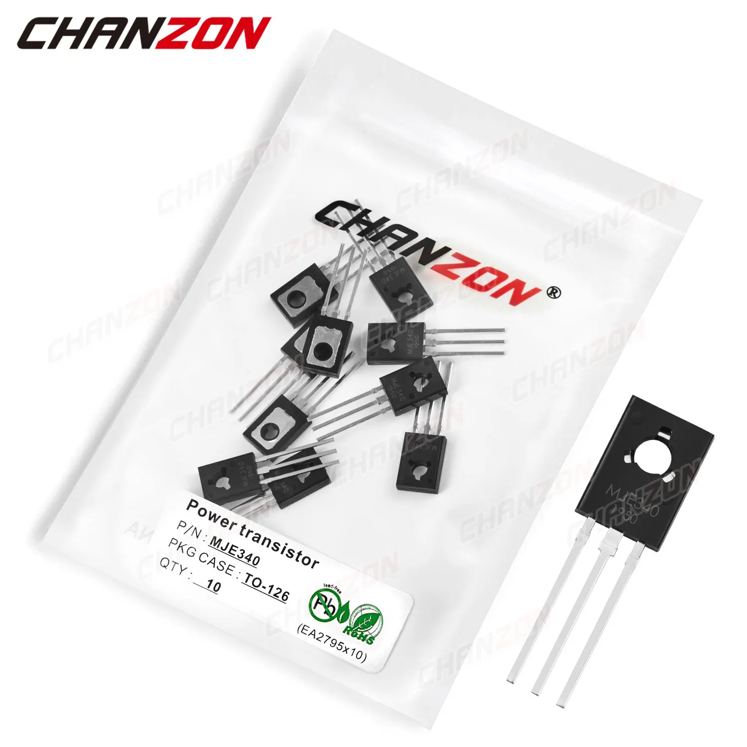 

10Pcs MJE340 TO-126 Power Mosfet Transistor Bipolar Junction BJT Powerful Triode Tube Fets DIP 0.5A 300V Integrated Circuits