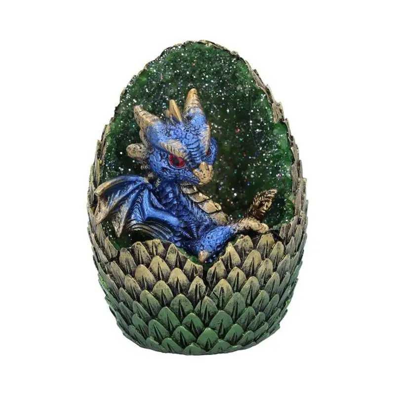 

Christmas Decoration Dragon Egg Ornament Dinosaur Egg Statue Resin Mineral Gemstone Decoration Artwork Christmas Decor Gifts