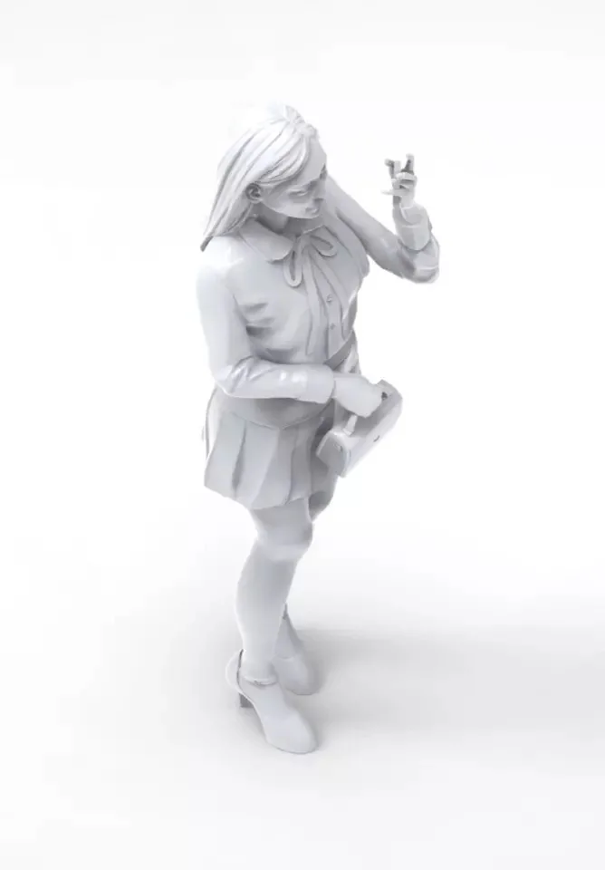 1/24 Resin Model Figure GK，Girls in action， Unassembled and unpainted kit | Building Kits