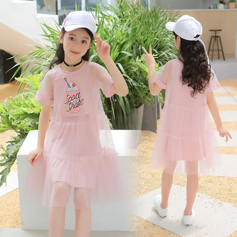 2021 летняя новая модная одежда для маленьких девочек футболка с короткими