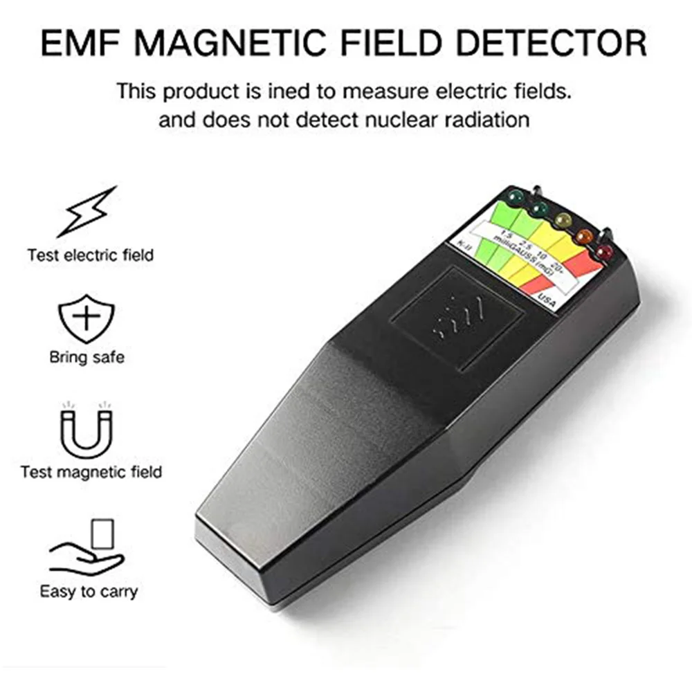 

EMF Meter K2 Electromagnetic Field Radiation Detector Handheld Digital LCD Dosimeter Tester Ghost Meter EMF Detector
