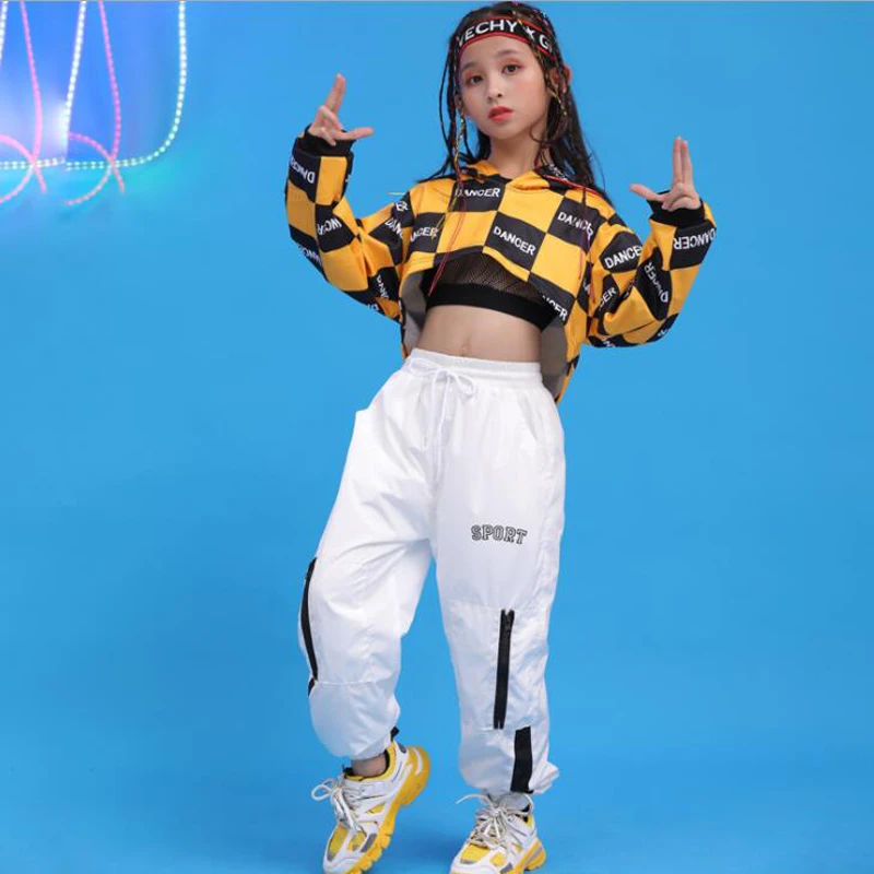 Детская одежда для бальных танцев в стиле хип-хоп толстовка с капюшоном