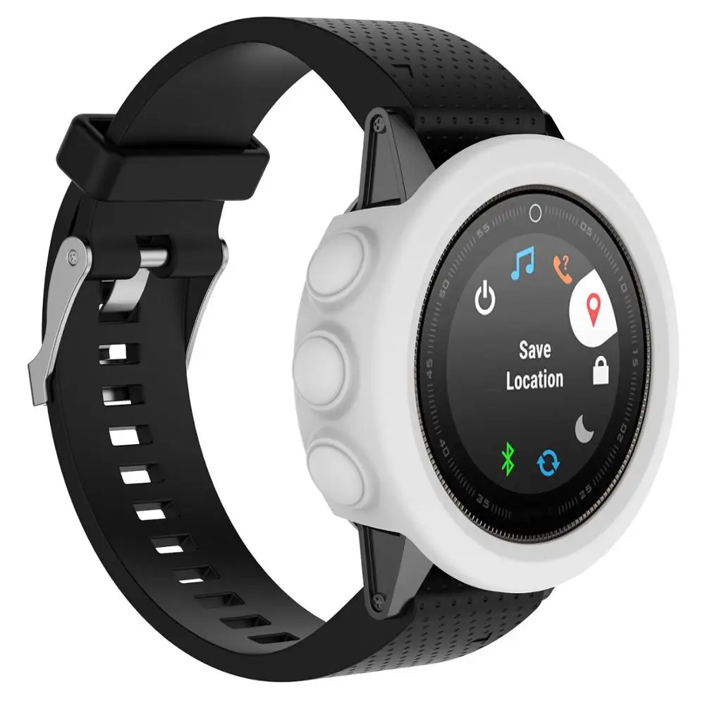 Мягкий силиконовый защитный чехол для наручных часов Garmin fenix 6 /6 Plus|Защита экрана