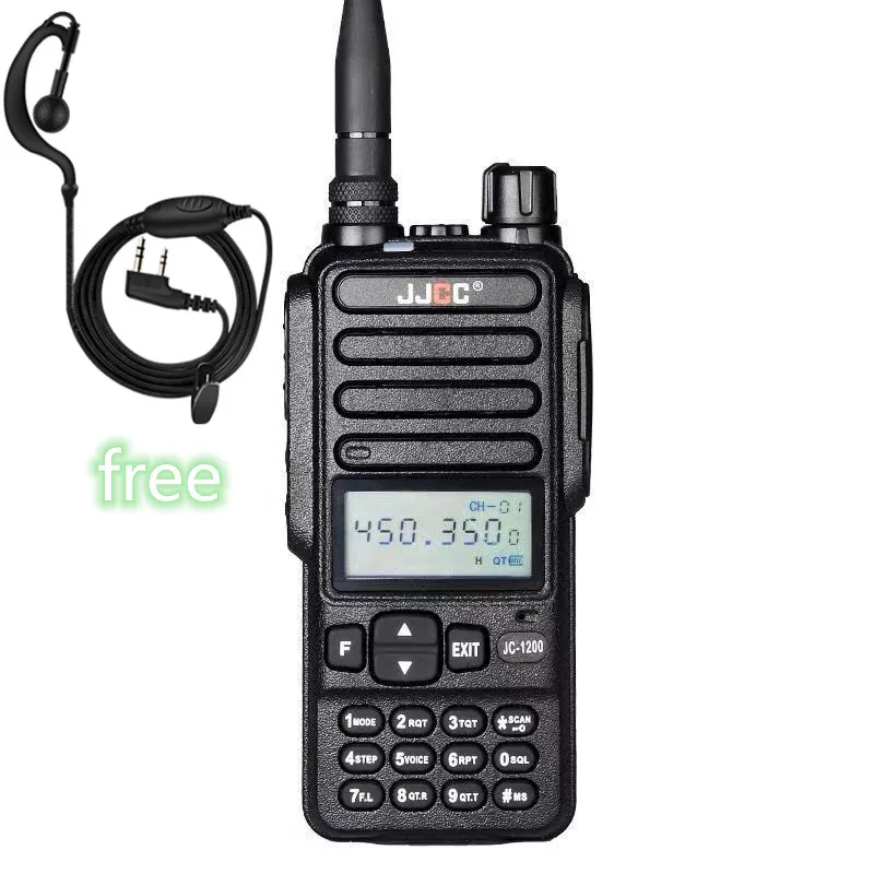 100% Original JJCC JC-1200 Walkie Talkie Portable IP66 Waterproof Amateur Radio VHF/ UHF  Woki Toki Hunting Hf CB Radio
