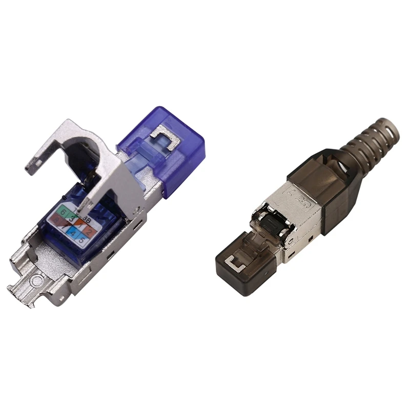 

20 шт., модульные коннекторы RJ45 Cat 7, без инструментов