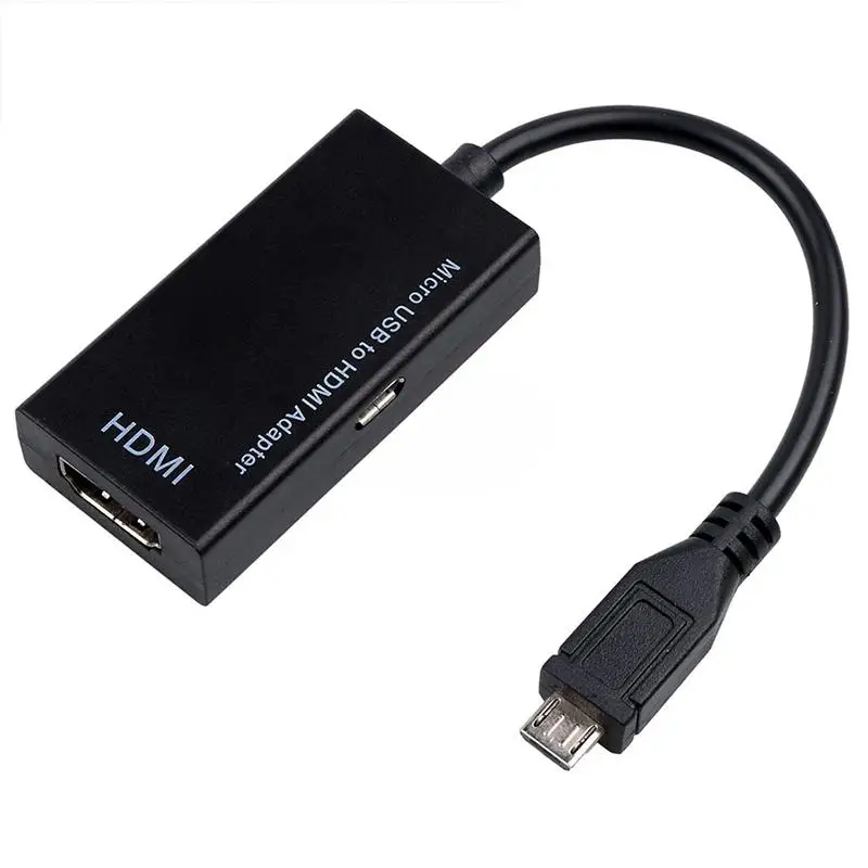 Кабель адаптер Micro USB в HDMI HD переходник типа Папа мама 1080P аудио и видеокабель MHL