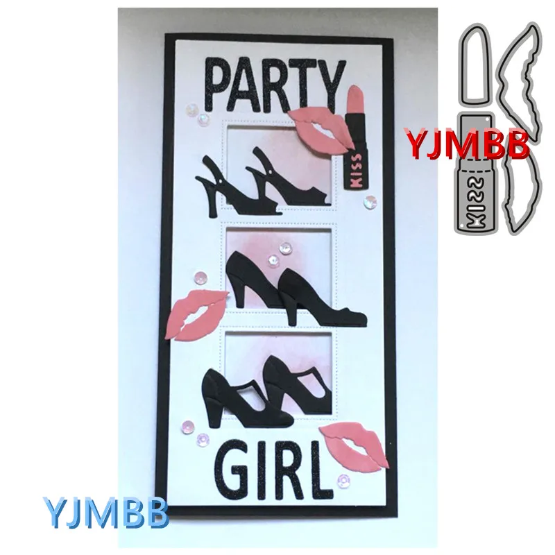 

YJMBB 2021 Новая косметика для красоты, помада, металлические штампы для резки, скрапбукинг, альбом, бумага, «сделай сам», карточки, ремесло, тисн...