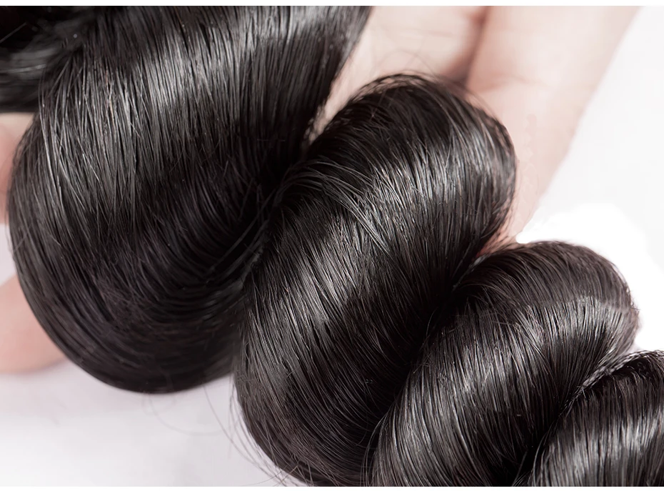 [CEXXY] OneCut Hair Loose Wave 8"-30 Inch P Brazilian Virgin Hair Natural Color Human Virgin Hair Bundles 1/3/4 Pcs Bundles