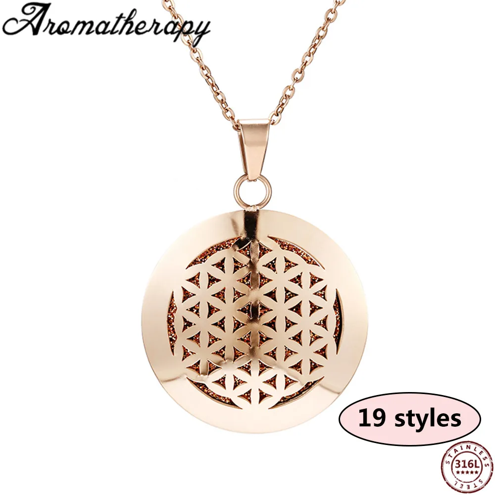 Животное ароматерапия диффузор Neckalce эссенция масло медальон со светорассеивателем кулон Аромат из нержавеющей стали розовое Золотое ювелирное ожерелье
