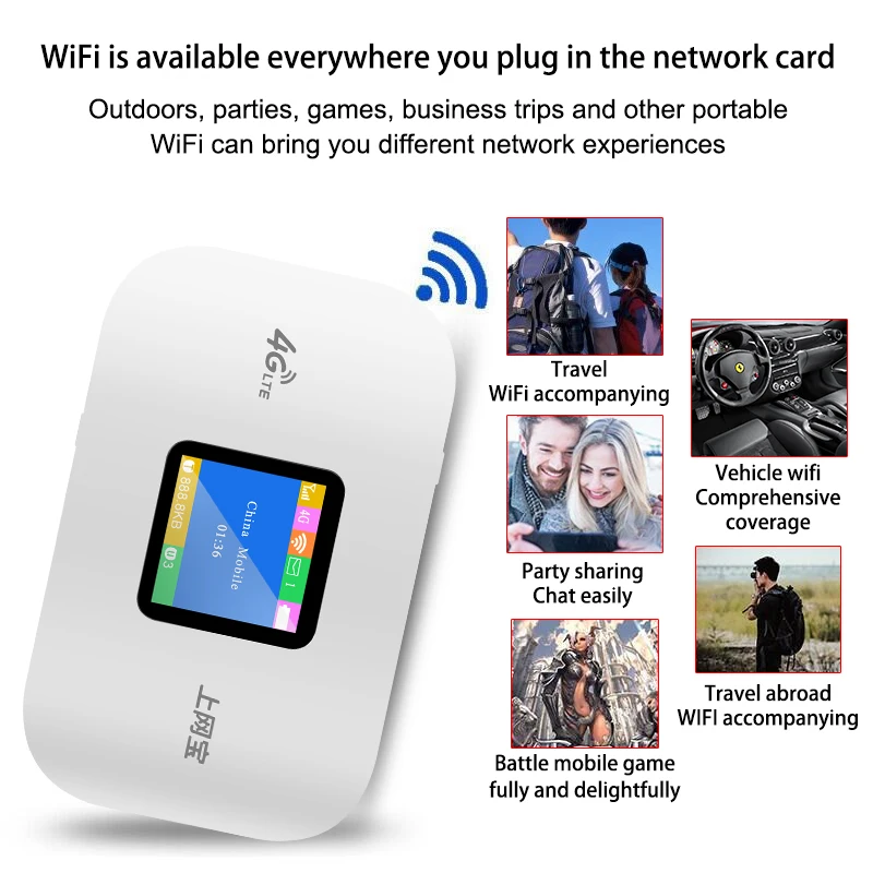 Wi Fi роутер TIANJIE разблокированный LTE 150 Мбит/с слот для SIM карты|Беспроводные