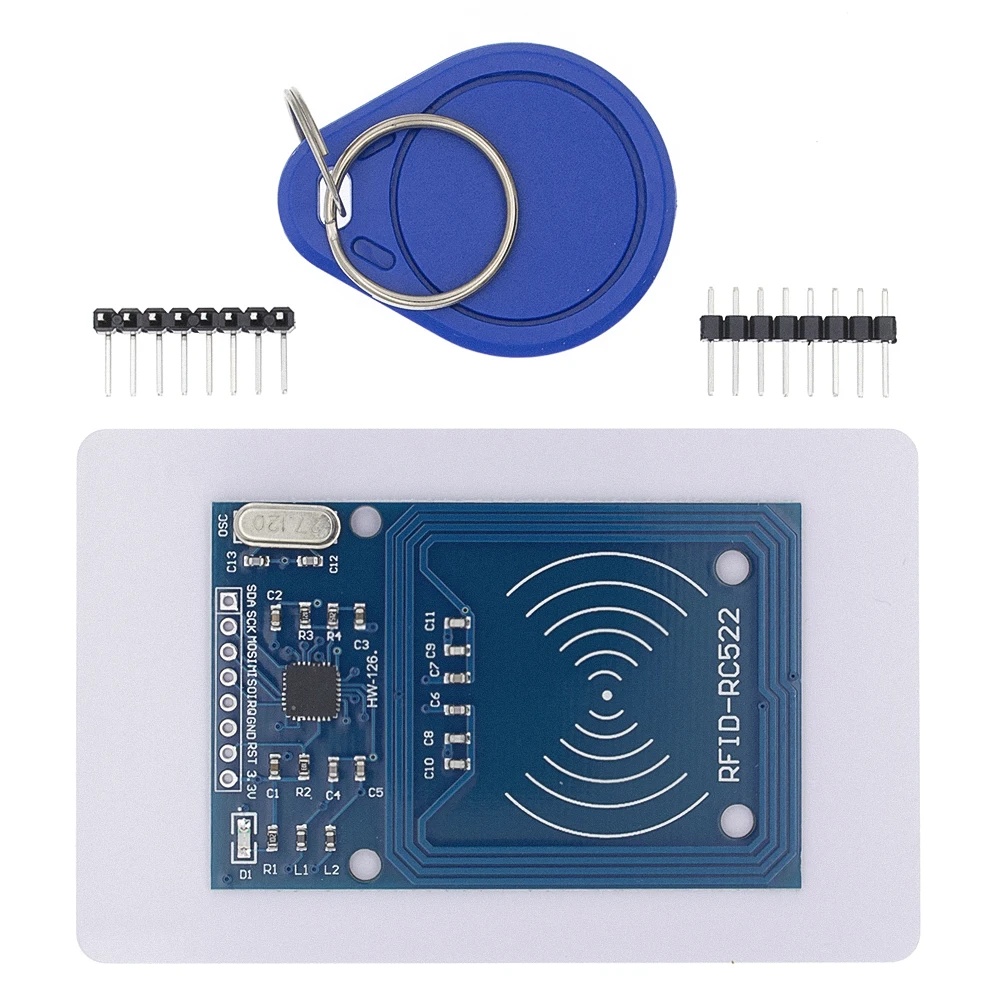 Модуль RFID TENSTAR ROBOT RC522 комплекты 13 56 МГц 6 см с метками SPI запись и чтение для arduino|kit